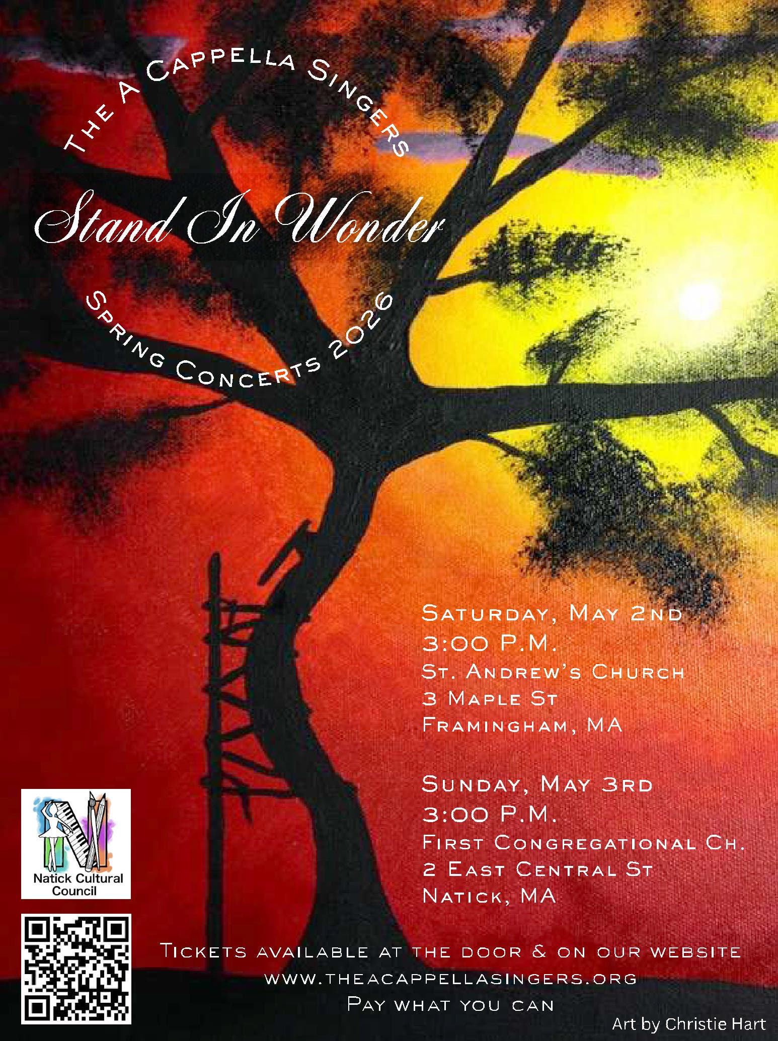 The A Cappella Singers Choral Concert - Stand in Wonder
