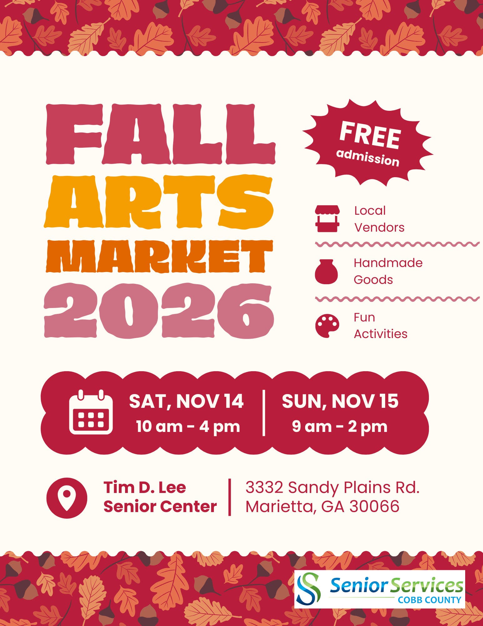 Fall Arts Market