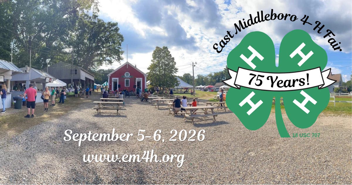 Join us for the 75th Annual East Middleboro 4-H Fair