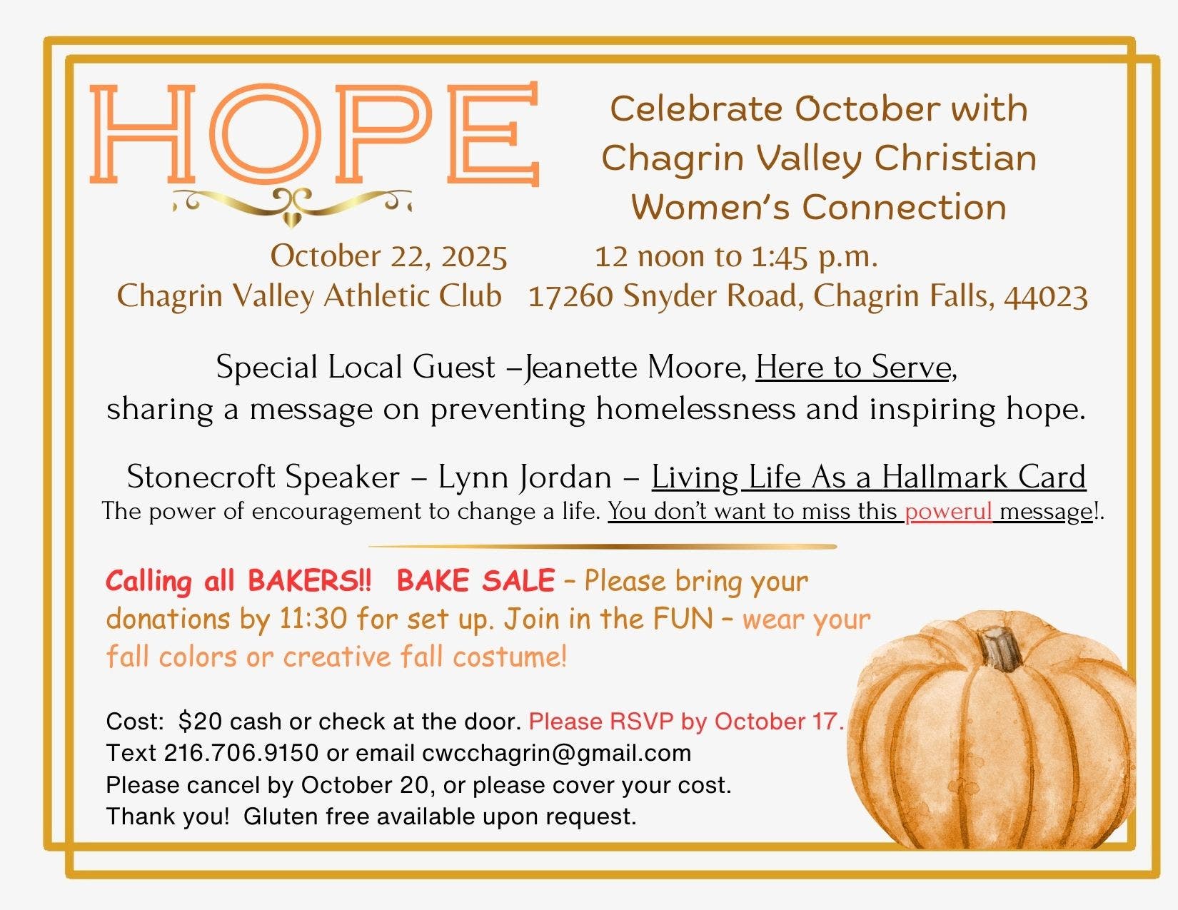 Chagrin Valley Christian Women's Connection