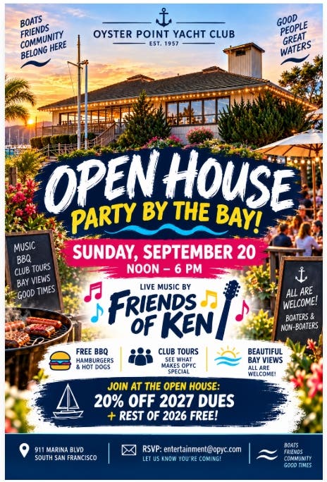 FREE WATERFRONT PARTY This SUNDAY AT OYSTER POINT!