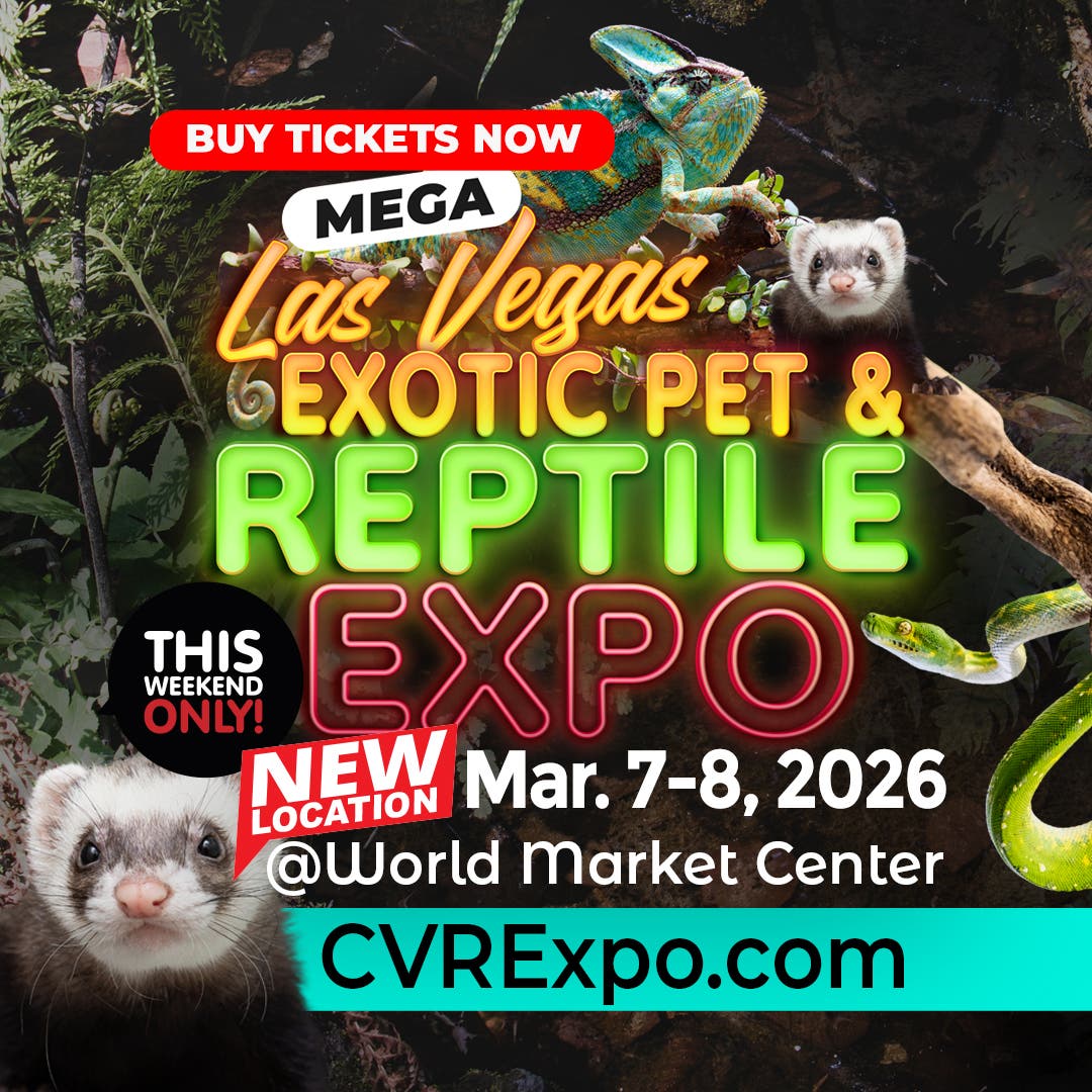 Las Vegas Mega Exotic Pet & Reptile Expo - March 7-8, 2026