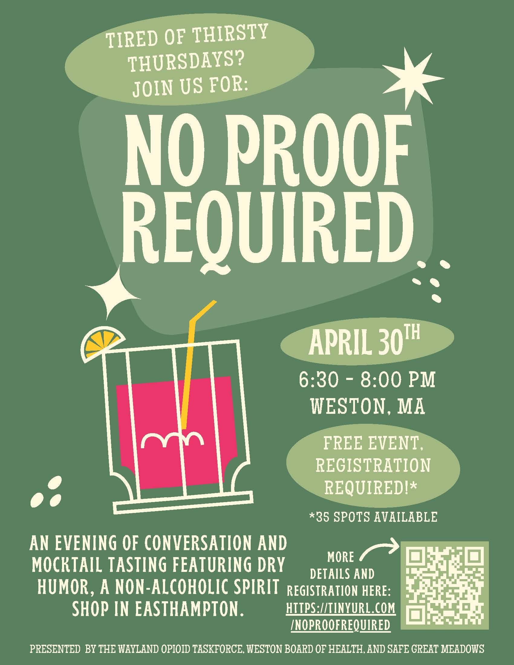 No Proof Required - An Evening of Conversation and Mocktails