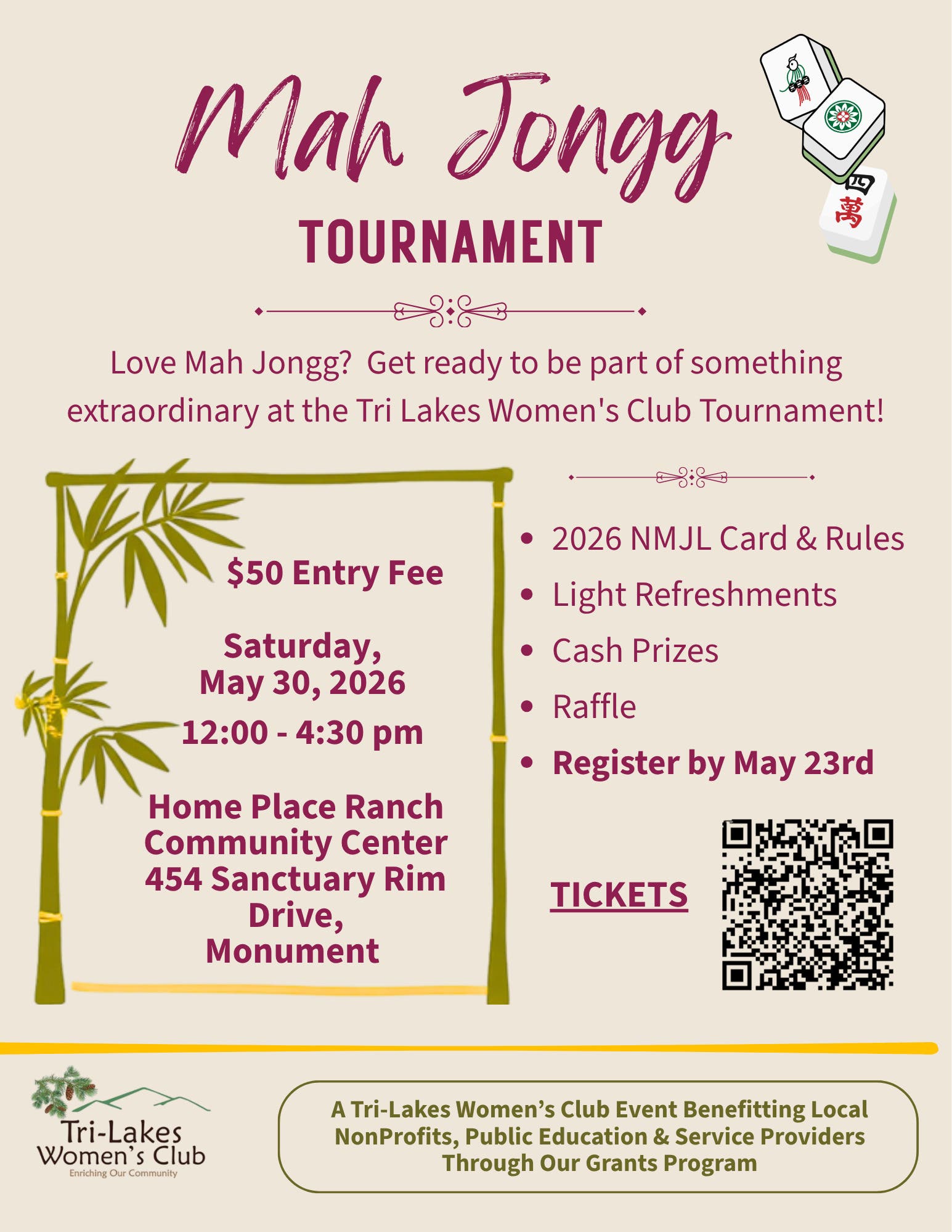Mah Jongg Tournament