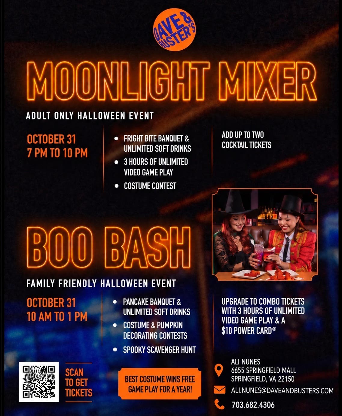 ADULT Moonlight Mixer & KIDS Boo Bash
