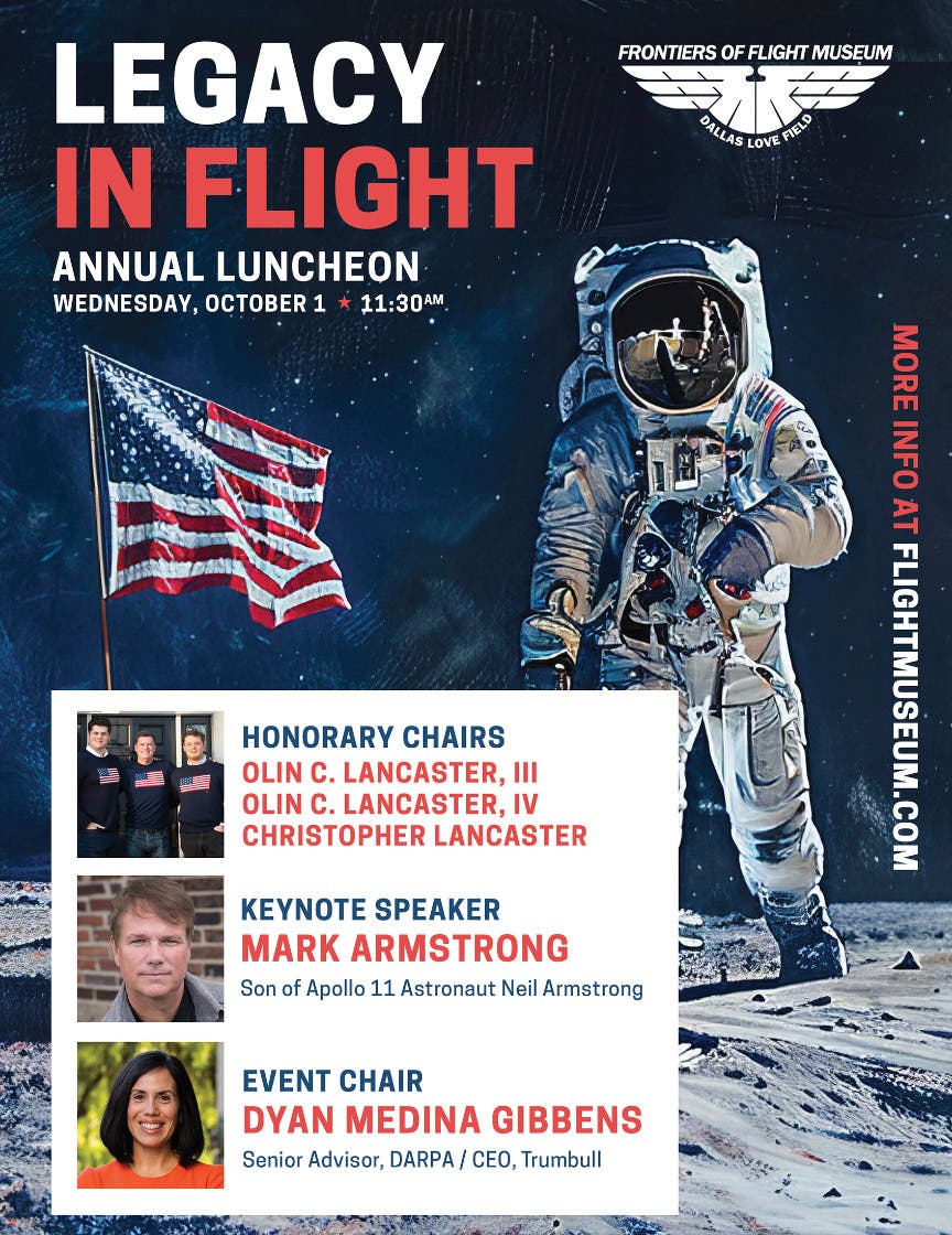 Frontiers of Flight Museum "Legacy in Flight" Luncheon Featuring Keynote Speaker Mark Armstrong