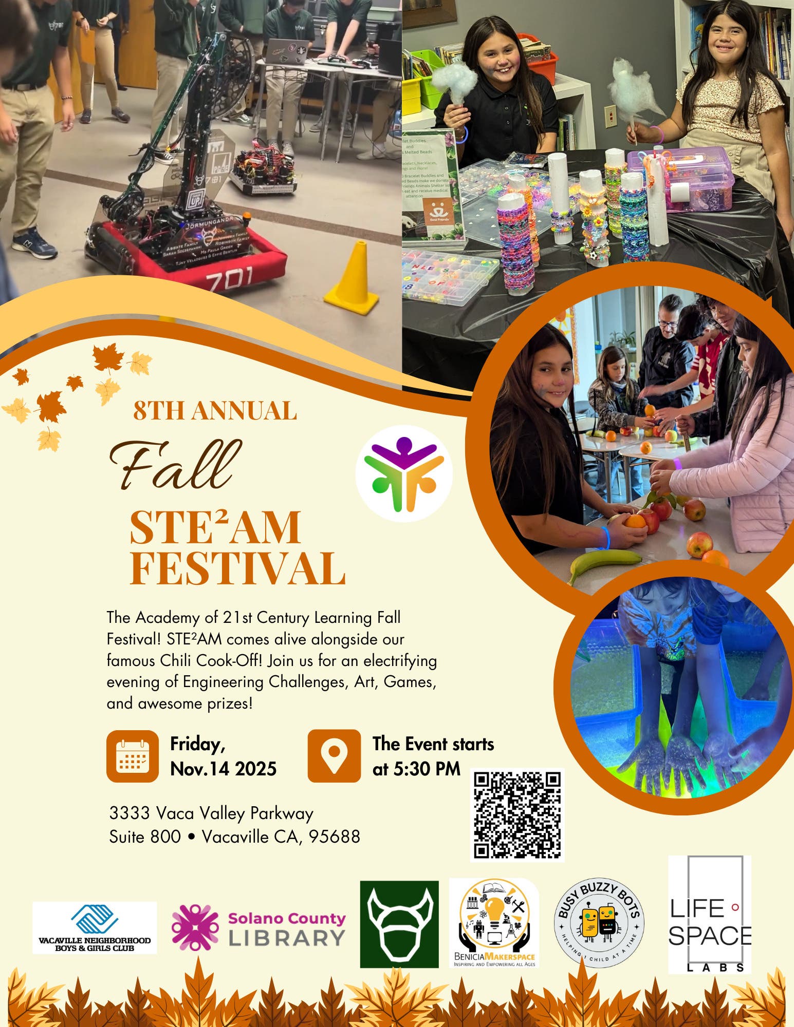Nov 14 | 8th Annual Fall STEAM Festival | Vacaville, CA Patch