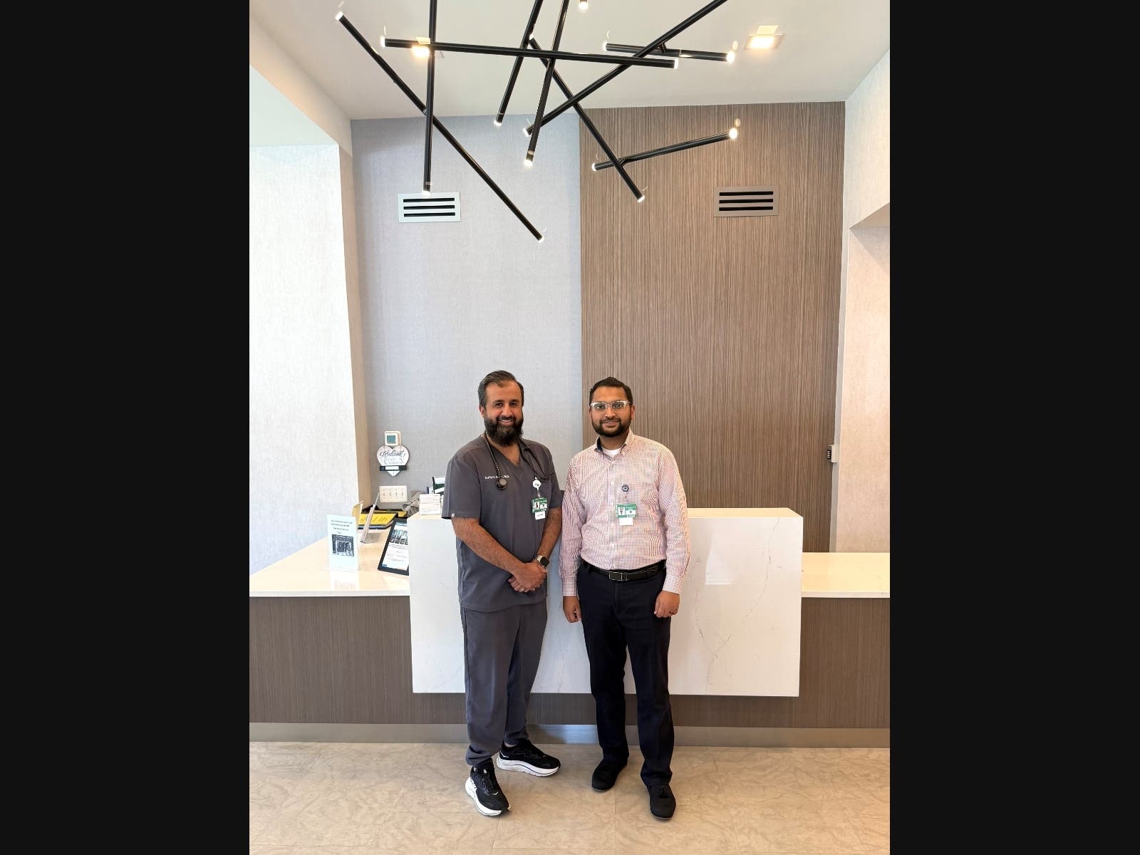 Bay Harbor's Dr. Sufyan Malik (left) and Dr. Shahabuddin Soherwardi