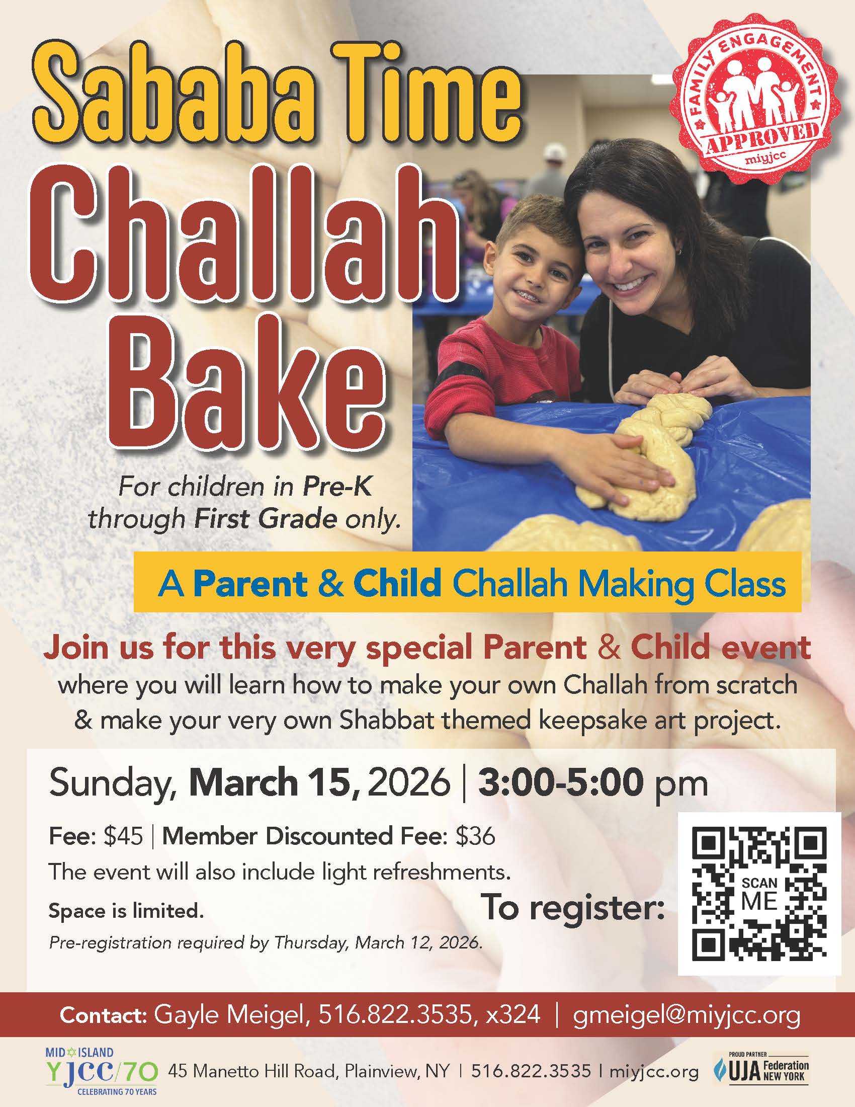 Mar 15 | Sababa Time Family Challah Bake (Pre-K through 1st Grade ...