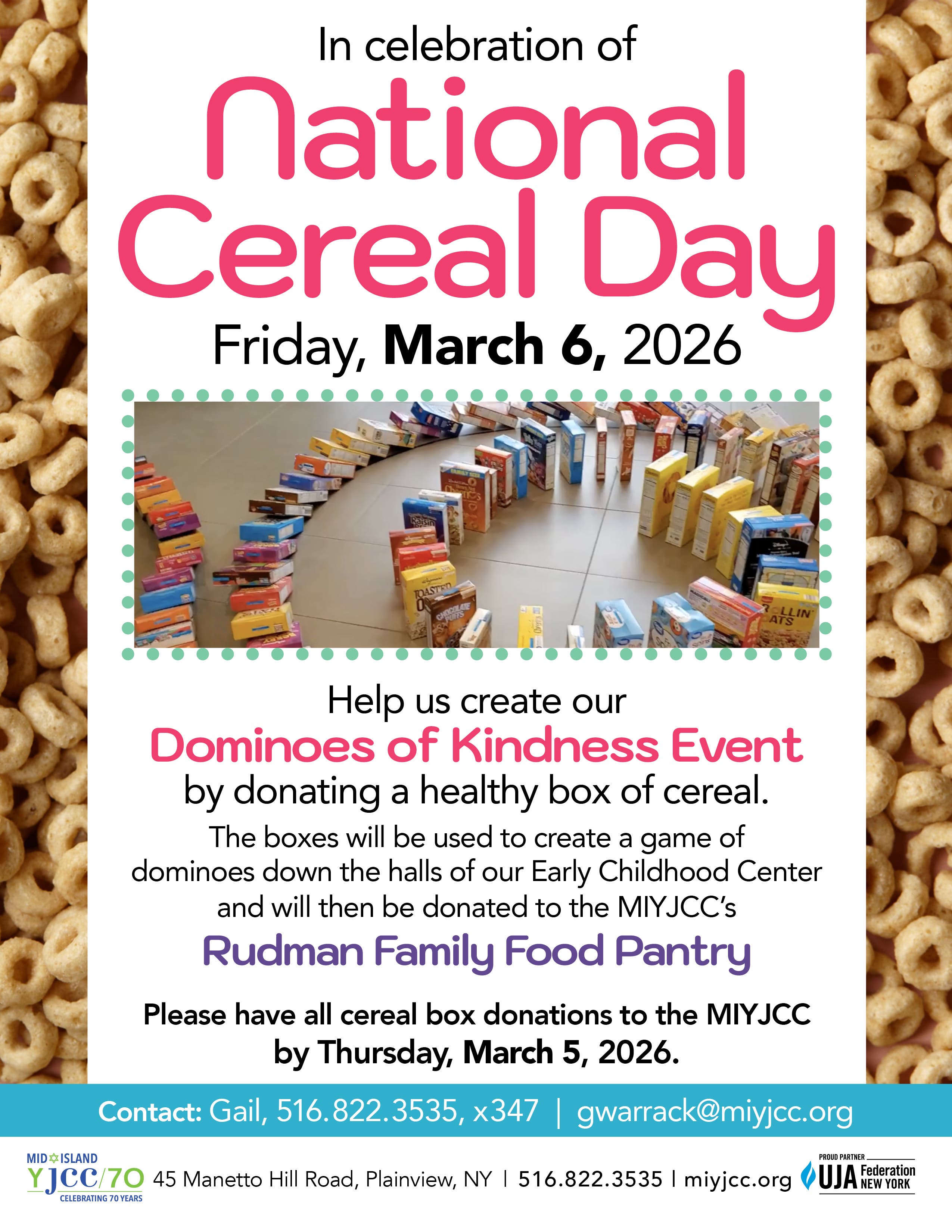 National Cereal Day Cereal Donation