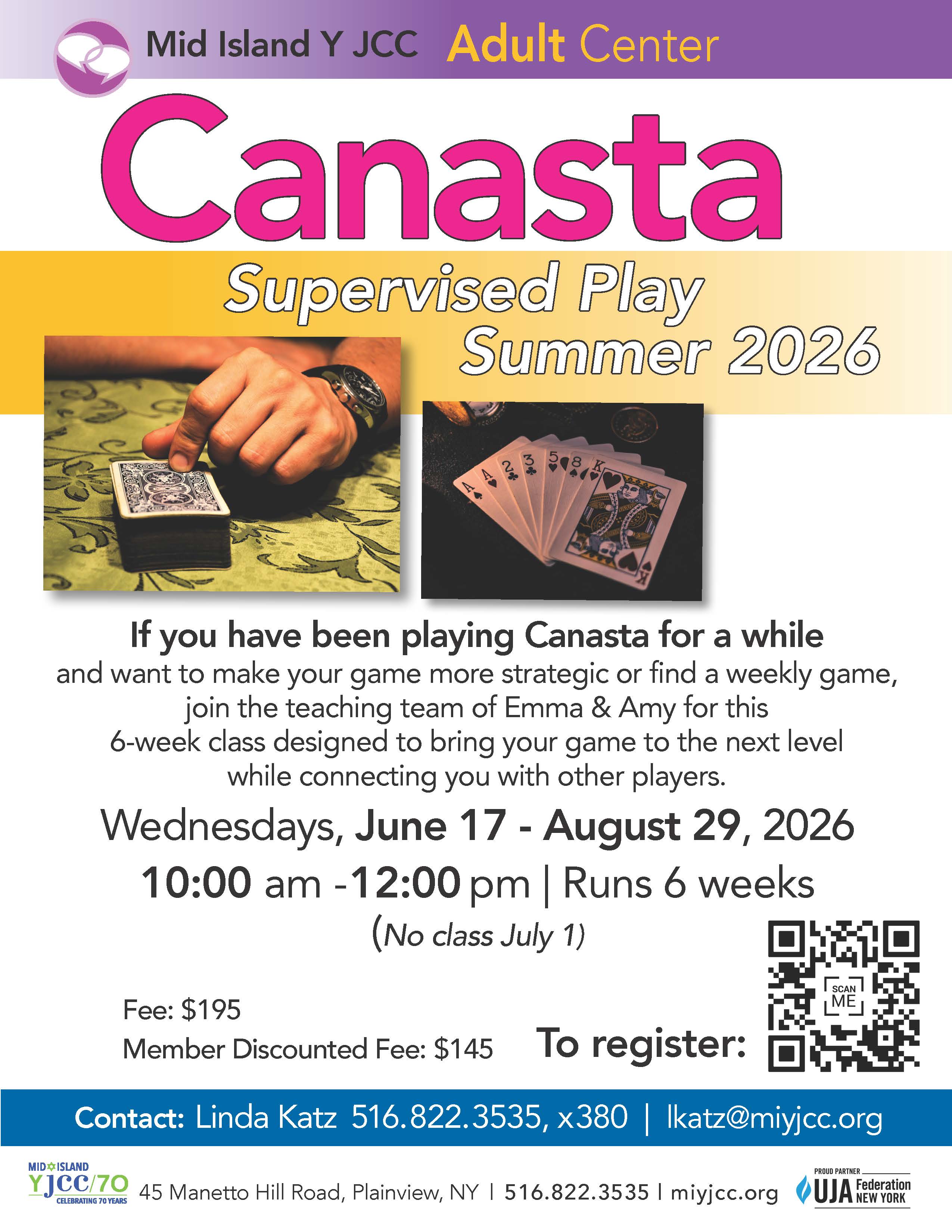 Canasta Supervised Play Summer Series