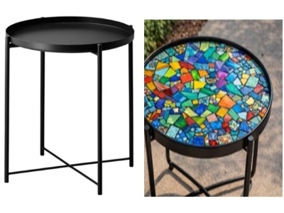 Evening Mosaic Series: Table With Removable Tray Top