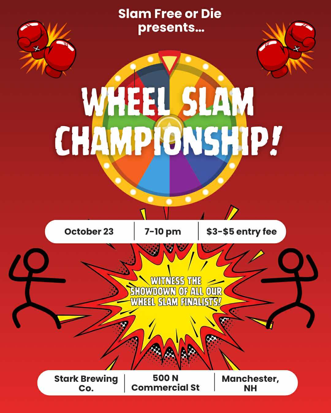 Slam Free or Die Poetry Open Mic & Wheel Slam Championship 