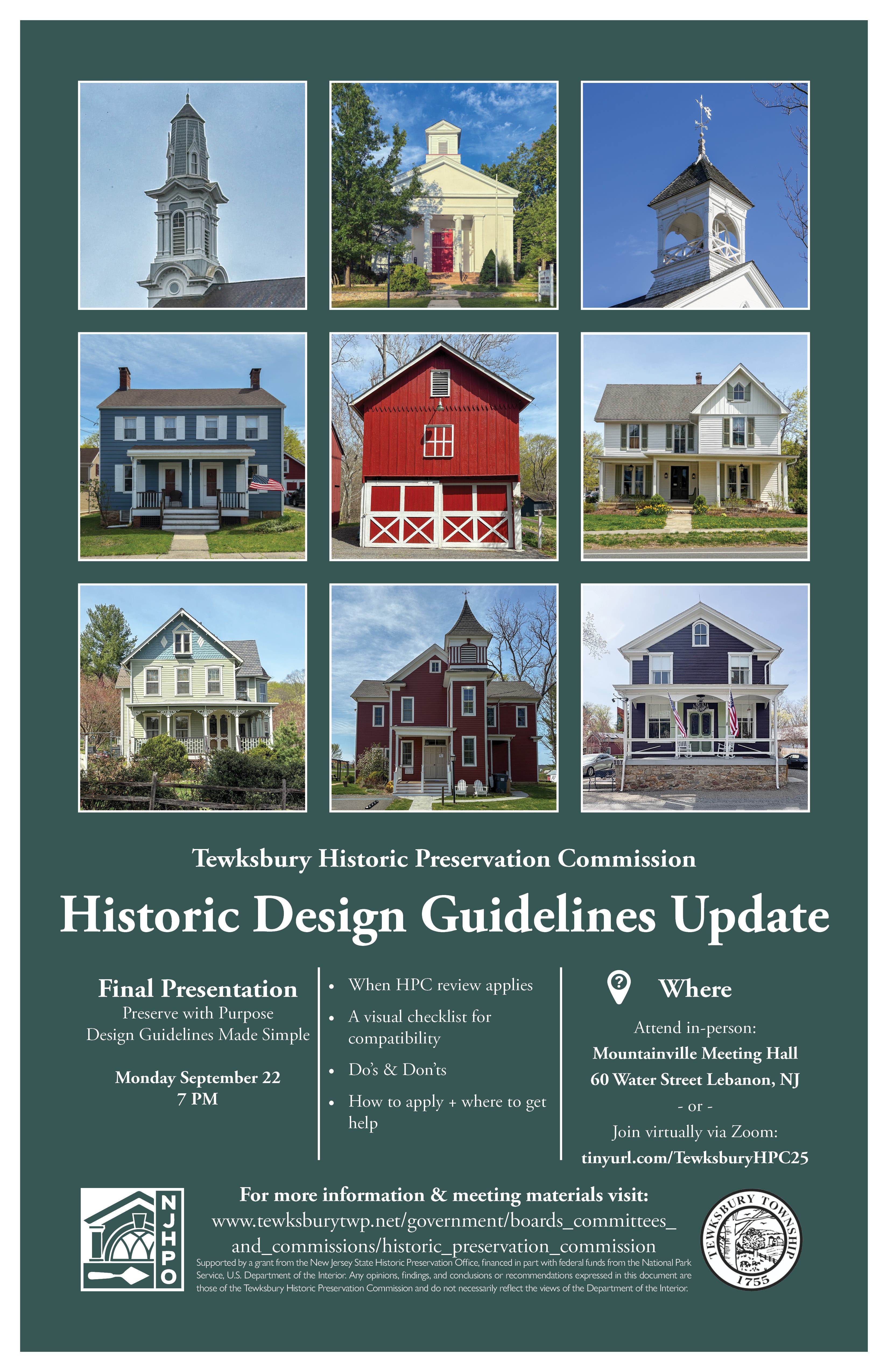 Tewksbury Historic Preservation Commission - Historic Design Guidelines