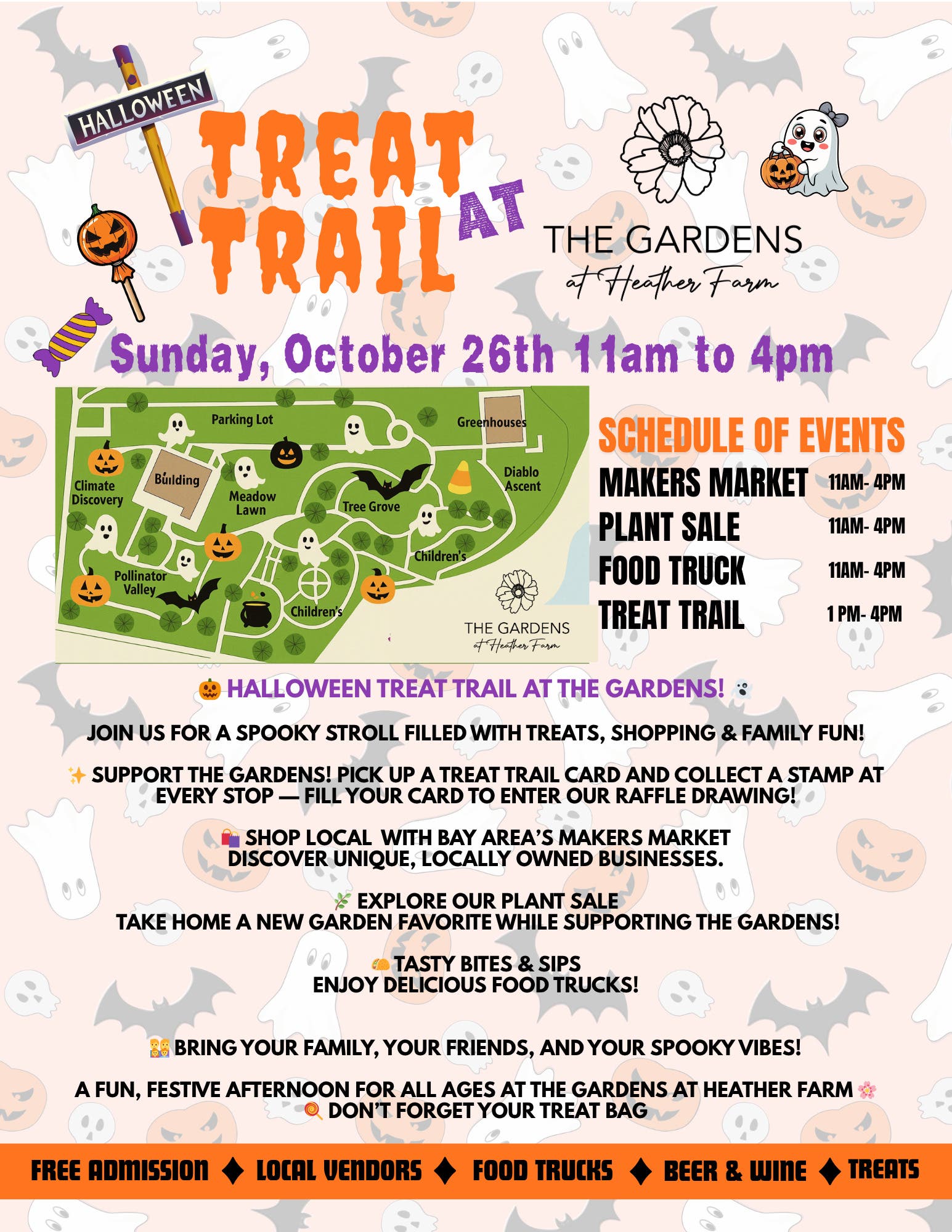 Treat Trail & Bay Area Markers Market at The Gardens