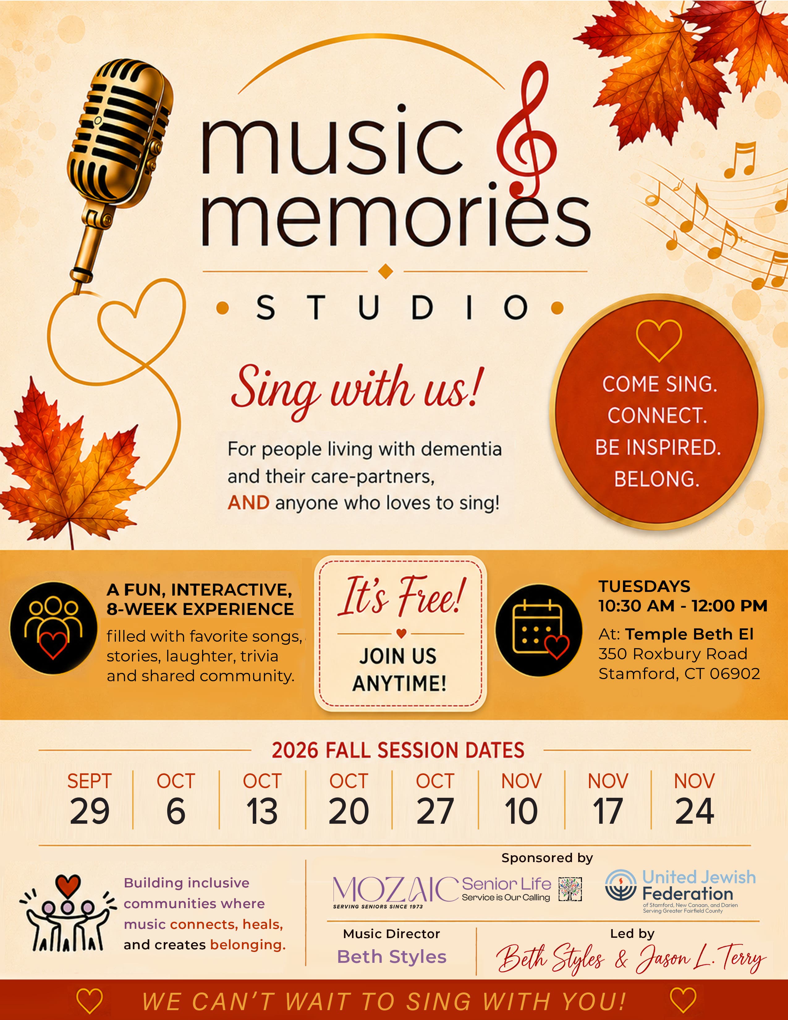 Music & Memories Studio - with Beth Styles & Jason L. Terry