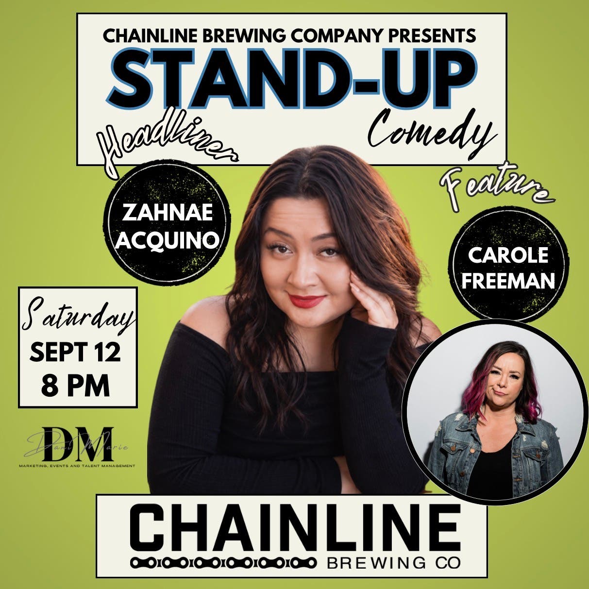 Stand-Up Comedy Headliner Zahnae Acquino