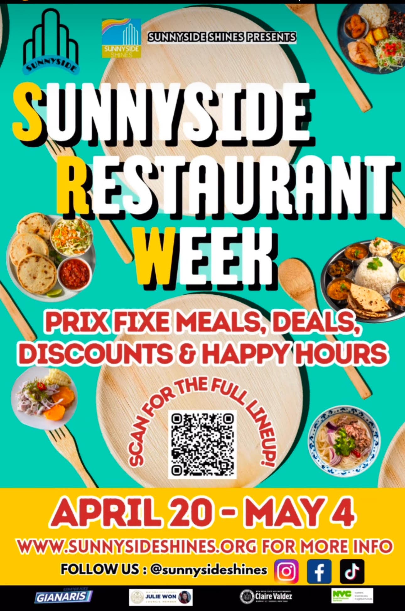 Sunnyside Restaurant Week Returns to Queens from April 20 to May 4