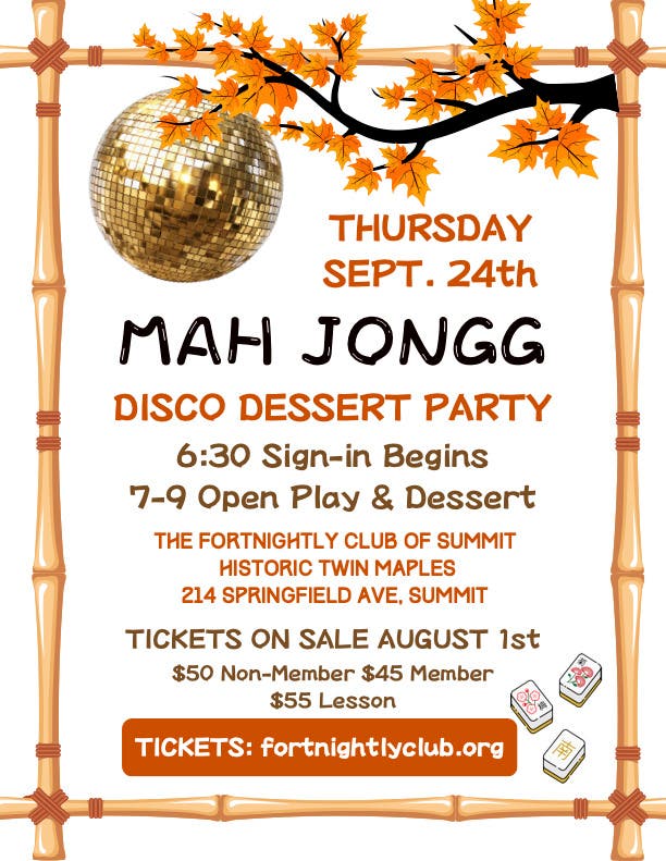 Disco Dessert Mah Jongg Party!