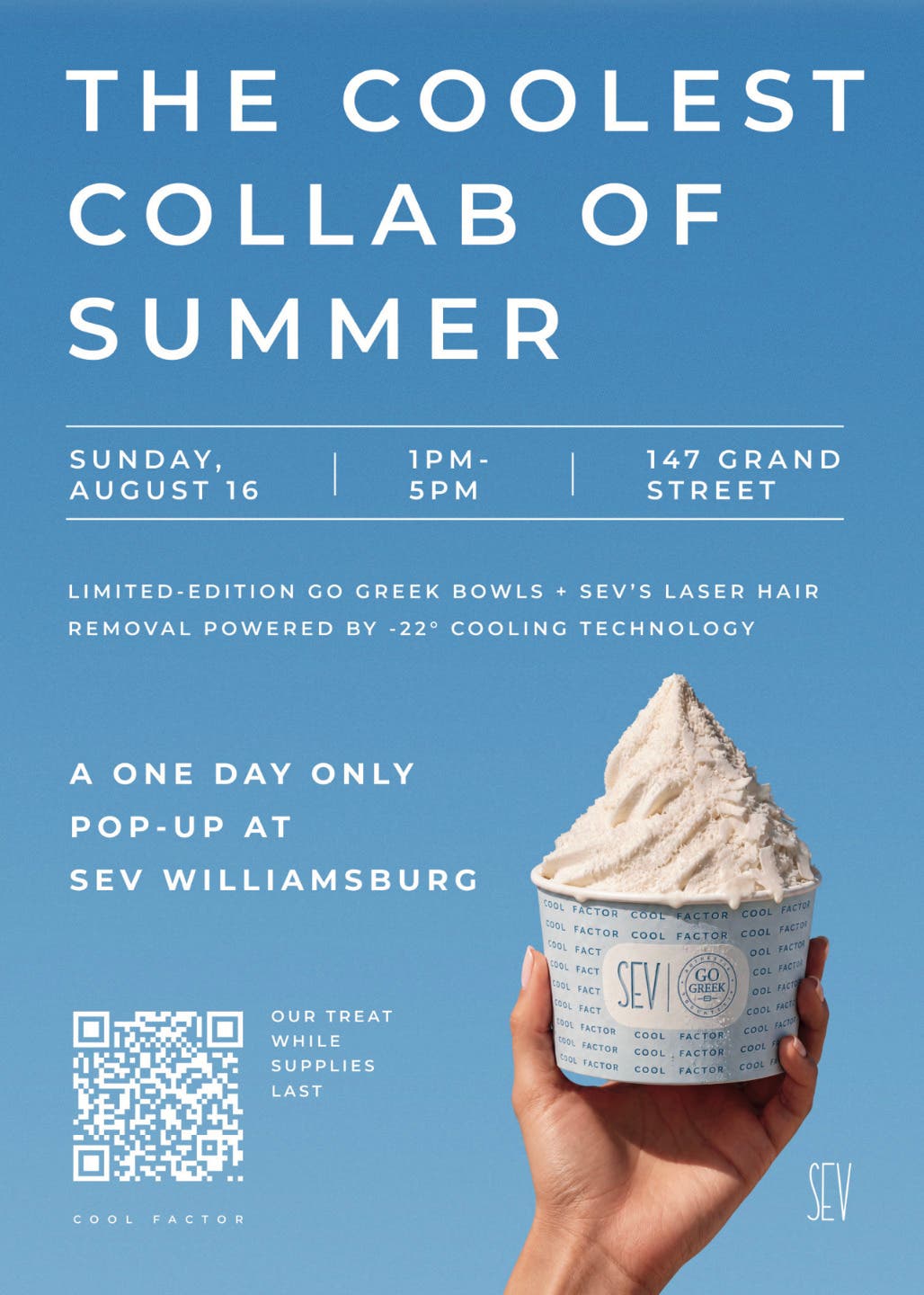SEV Laser's Cool Factor Pop-Up