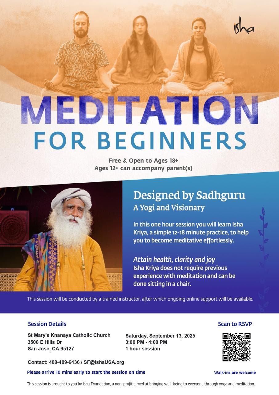 Meditation for Beginners by Isha Foundation (Free)