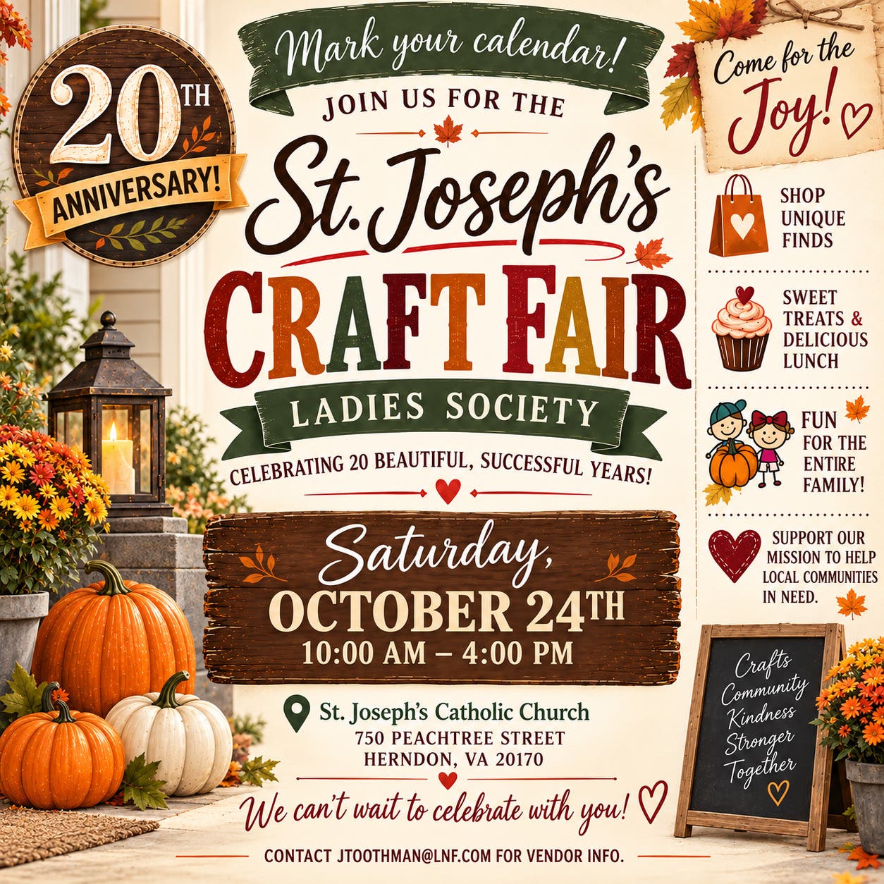 St. Joseph's 20th Anniversary Craft Fair