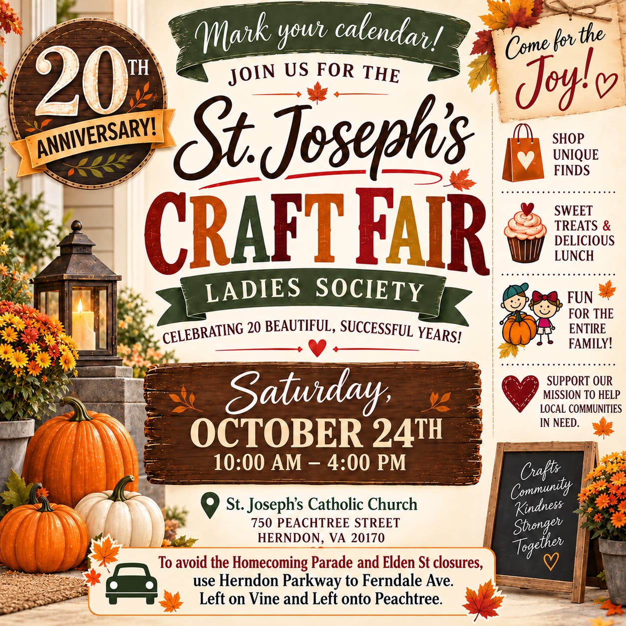 St. Joseph's 20th Anniversary Craft Fair