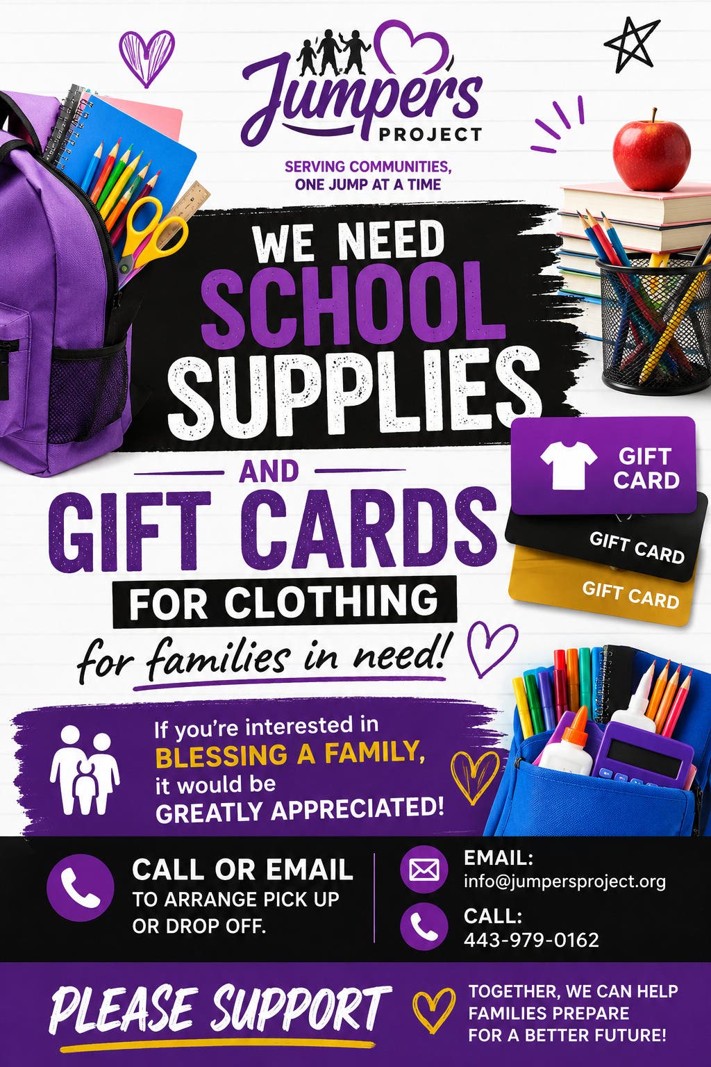 📚🎒 Support Our Community with Jumpers Project! 💜