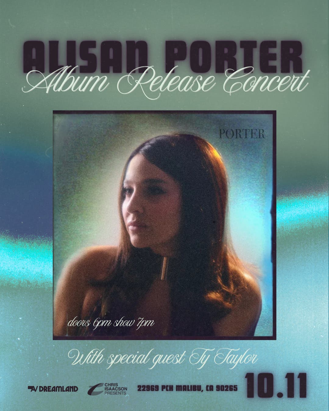 The Magic of ALISAN PORTER, New Album "PORTER" at AVIATOR NATION DREAMLAND, Oct 11