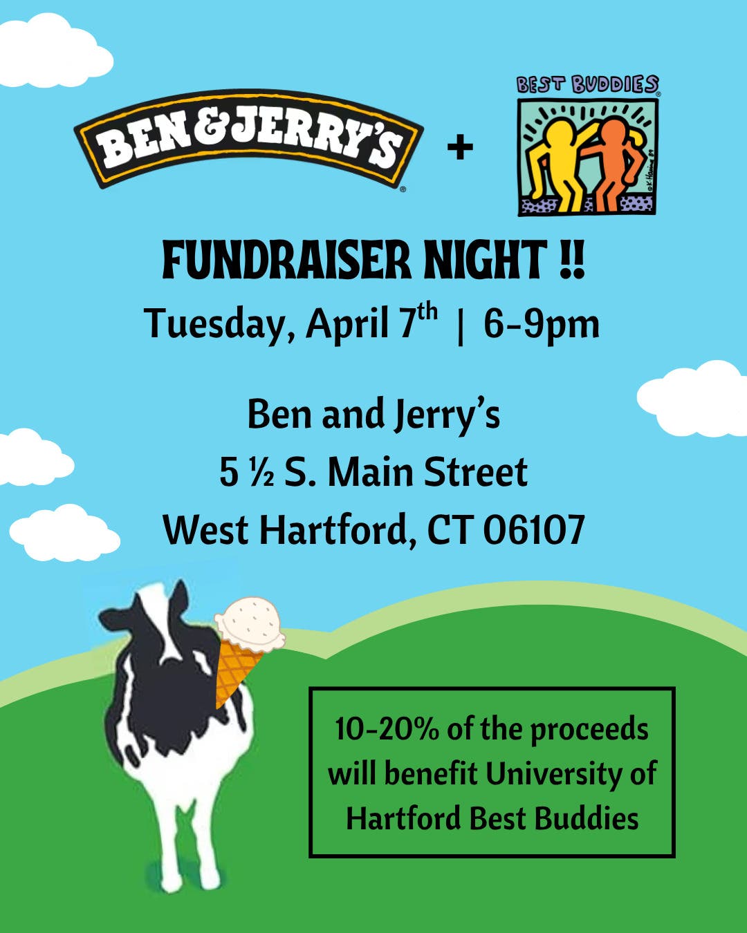 Apr 7 | Ben & Jerry's + Best Buddies Fundraiser Night !! | West ...