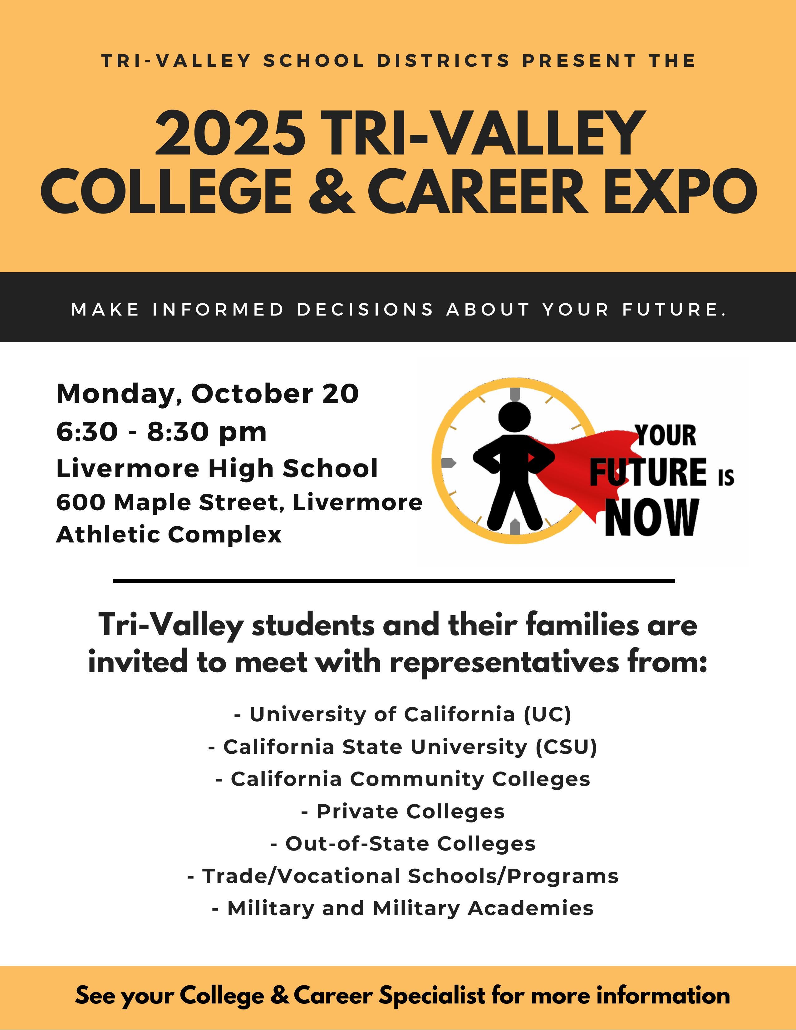 Tri-Valley College and Career Expo.