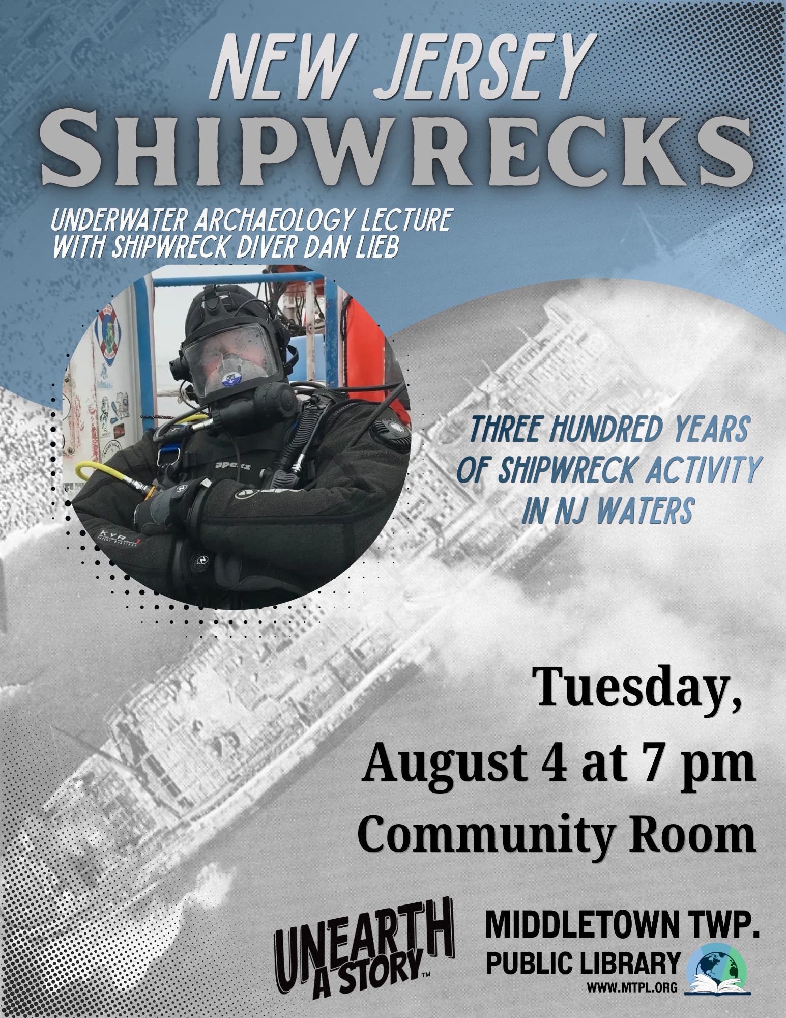 New Jersey Shipwrecks: A Lecture with Shipwreck Diver Dan Lieb