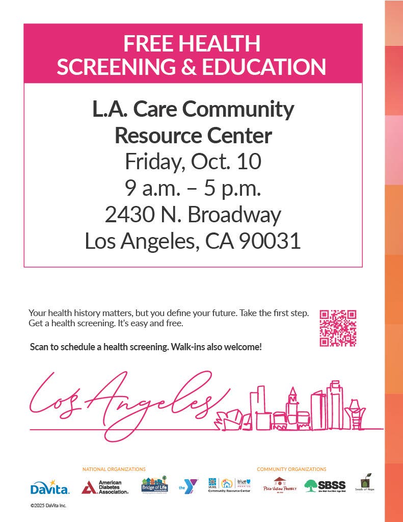 Community Health Experience: Free Health Screenings