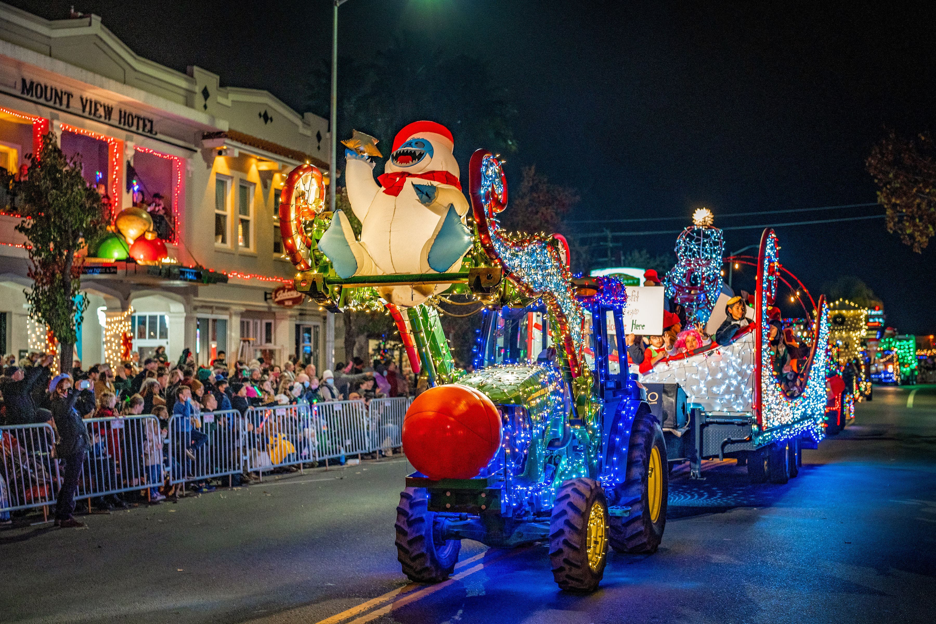 Calistoga Lighted Tractor Parade