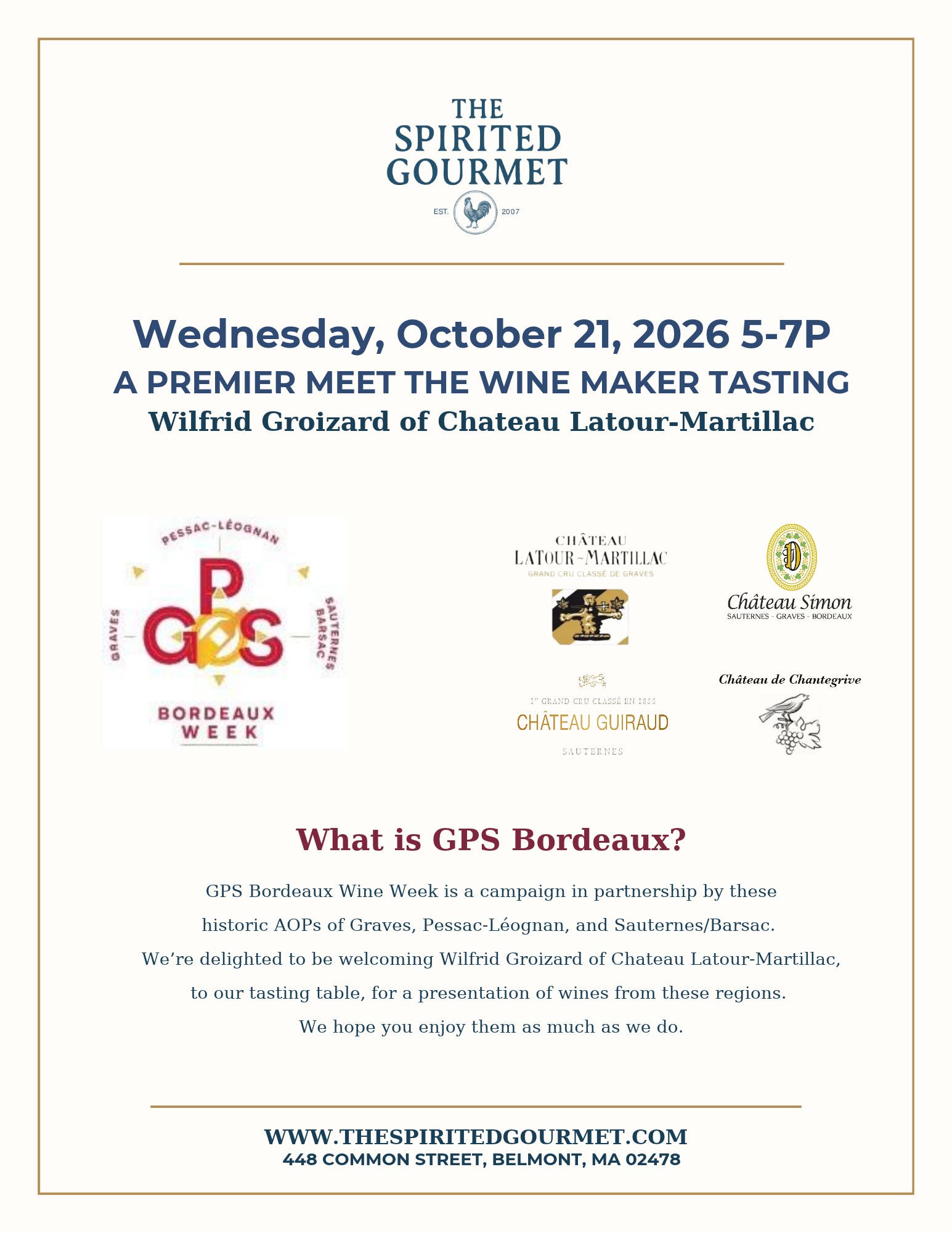 A Premier Meet The Wine Maker Tasting