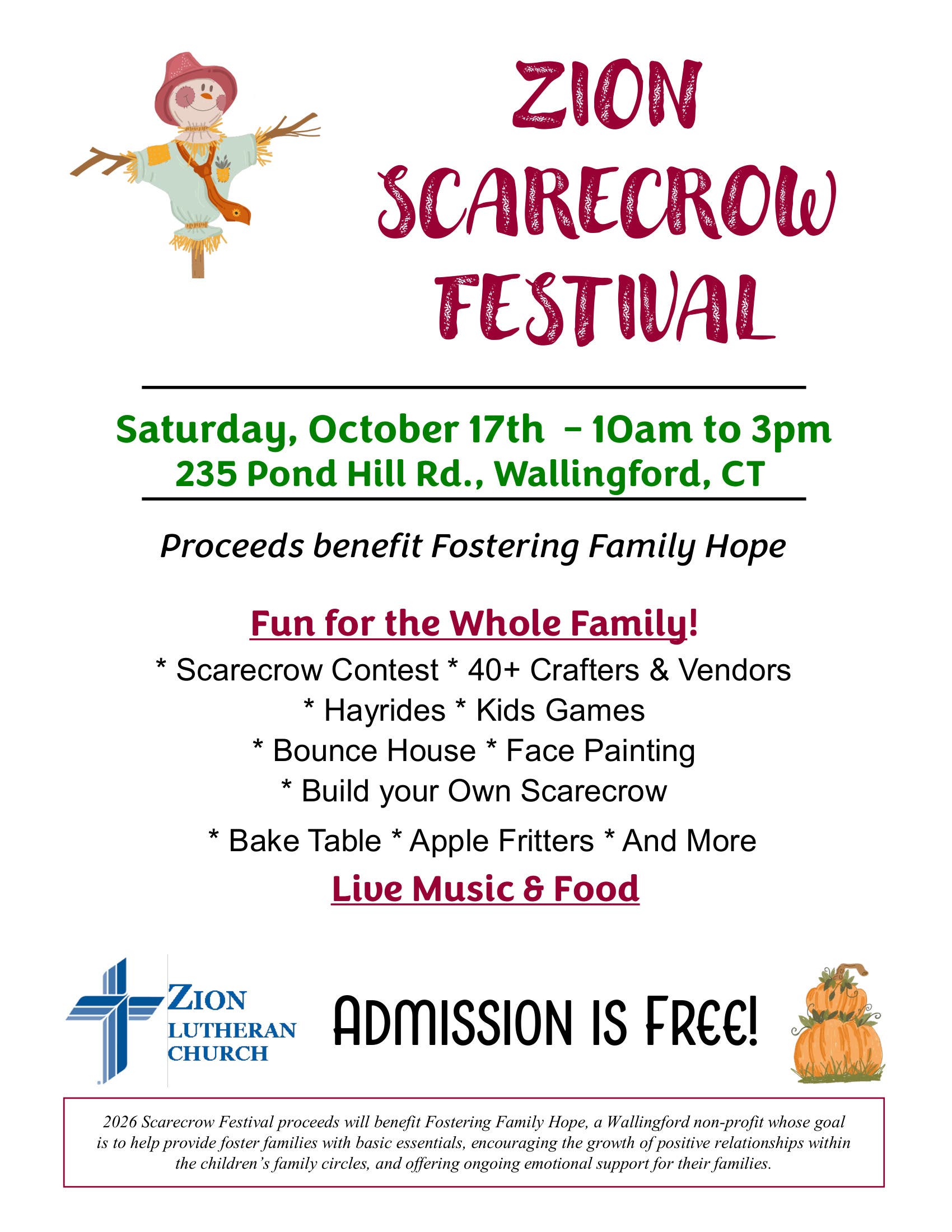 Zion Scarecrow Festival