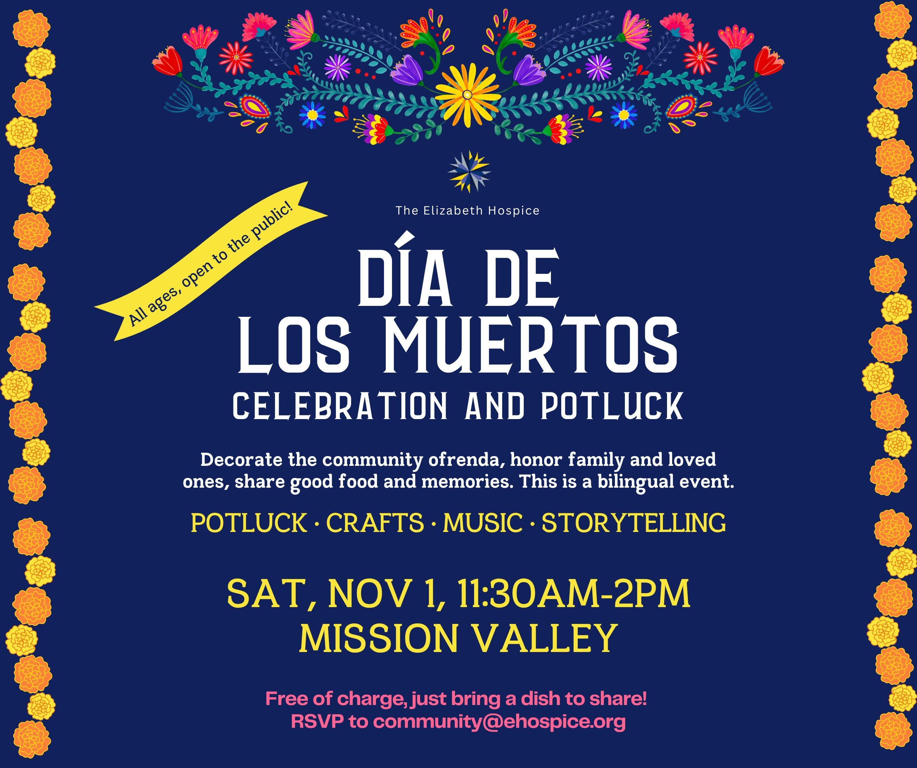 Día de los Muertos Celebration and Potluck 