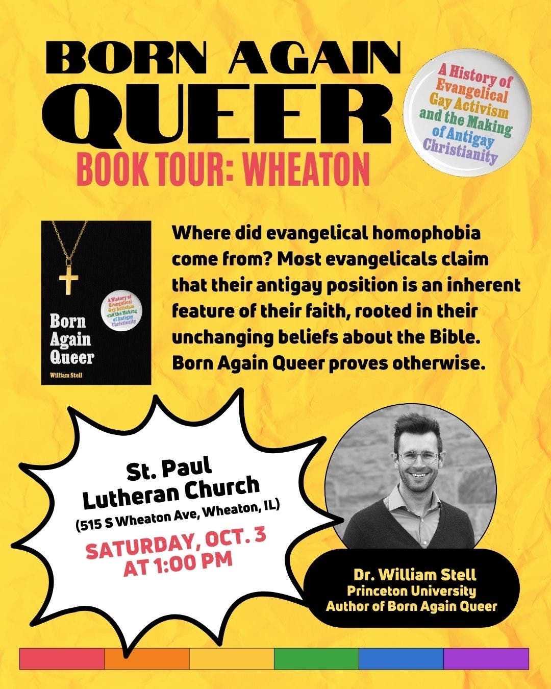 Born Again Queer Book Tour: Wheaton
