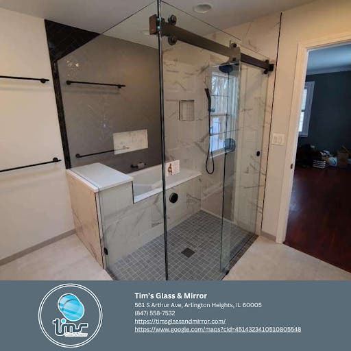 Tim’s Glass and Mirror Guides Arlington Heights Homeowners Through Custom Frameless and Steam Shower