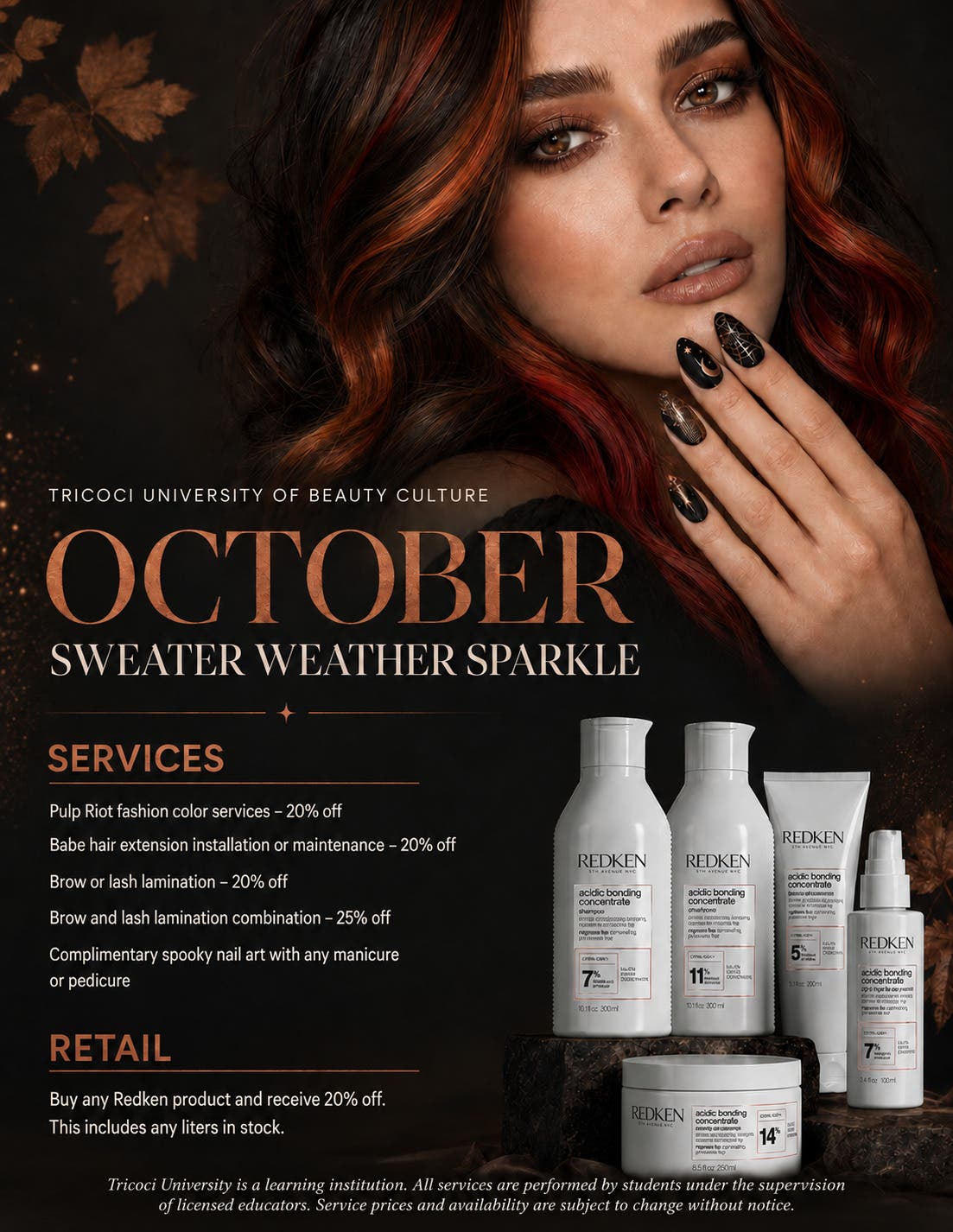 October Salon Promos: Tricoci University of Beauty Culture