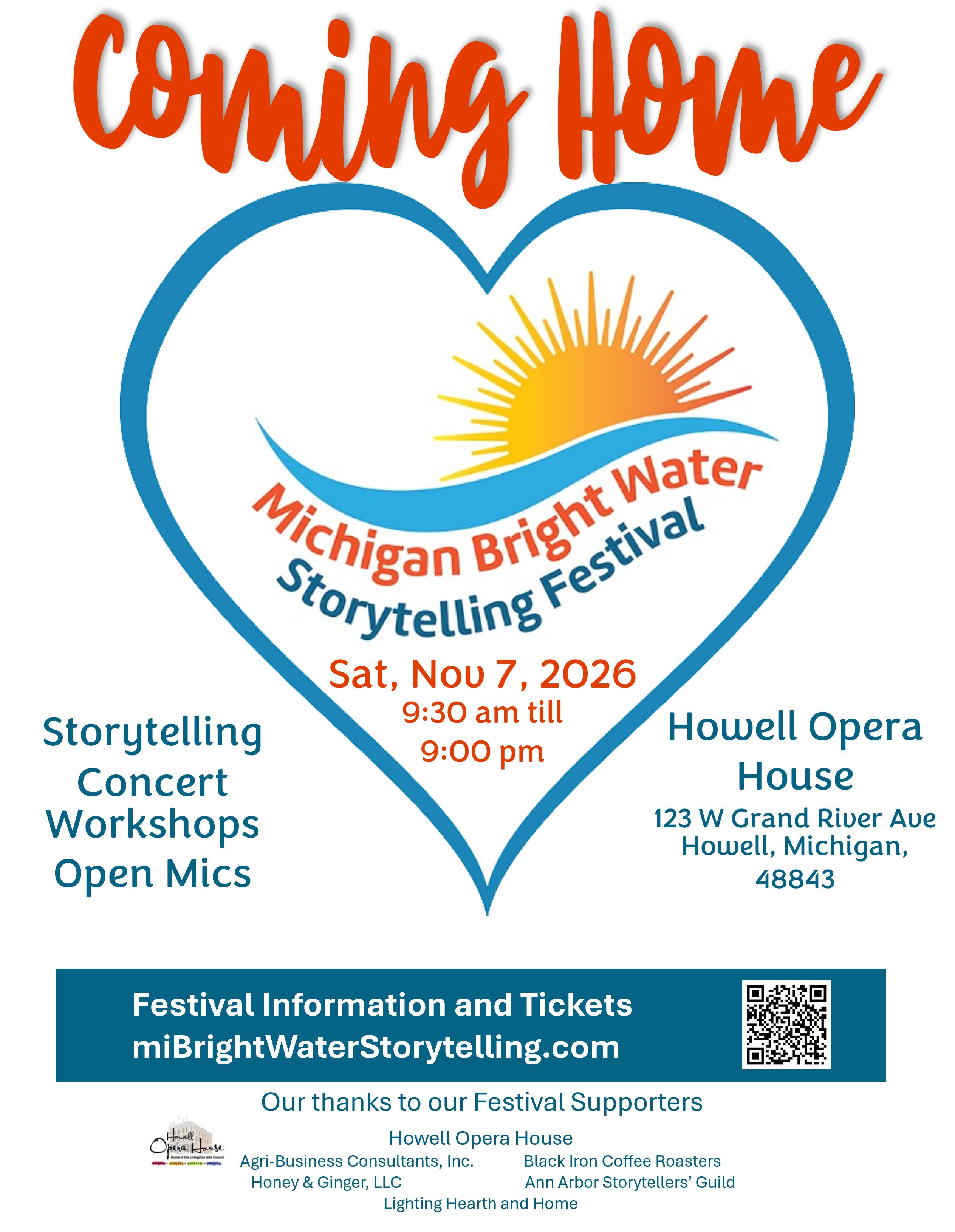 Michigan Bright Water Storytelling Festival