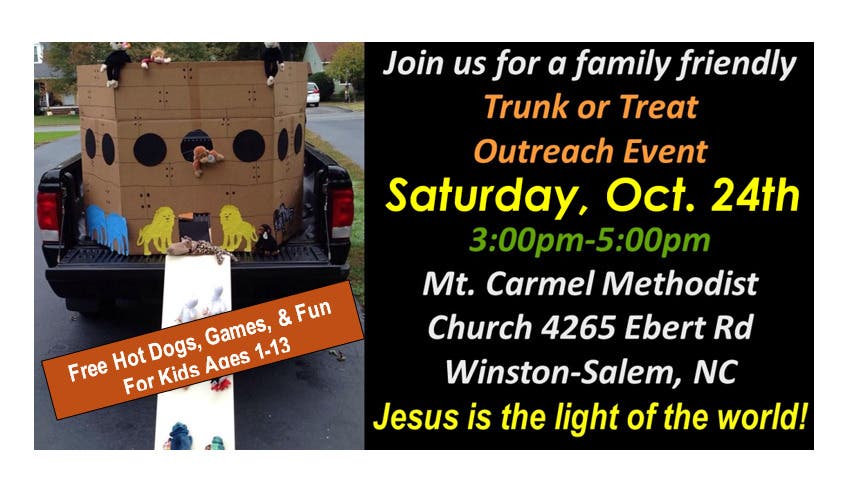 Trunk or Treat Outreach Event