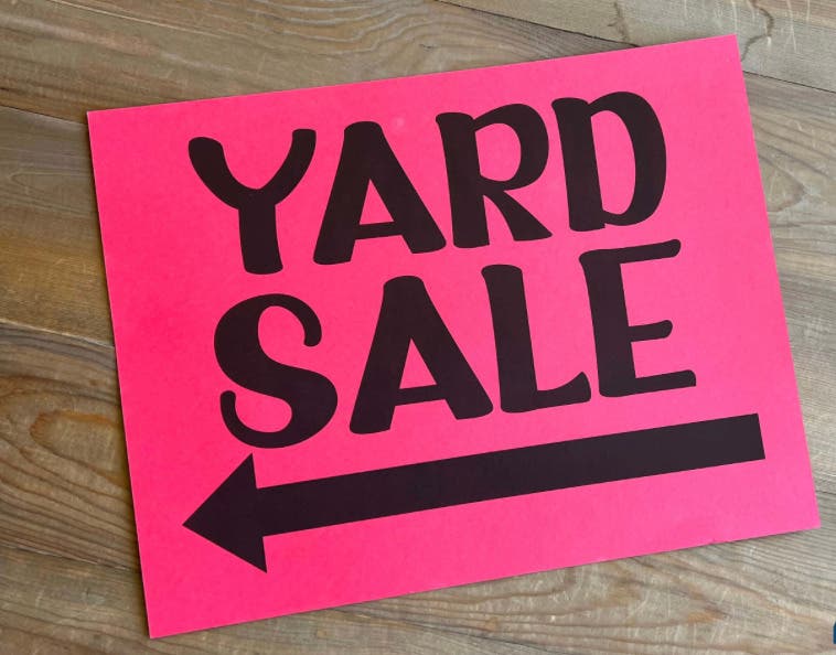 Yard Sale - Saturday June 6th