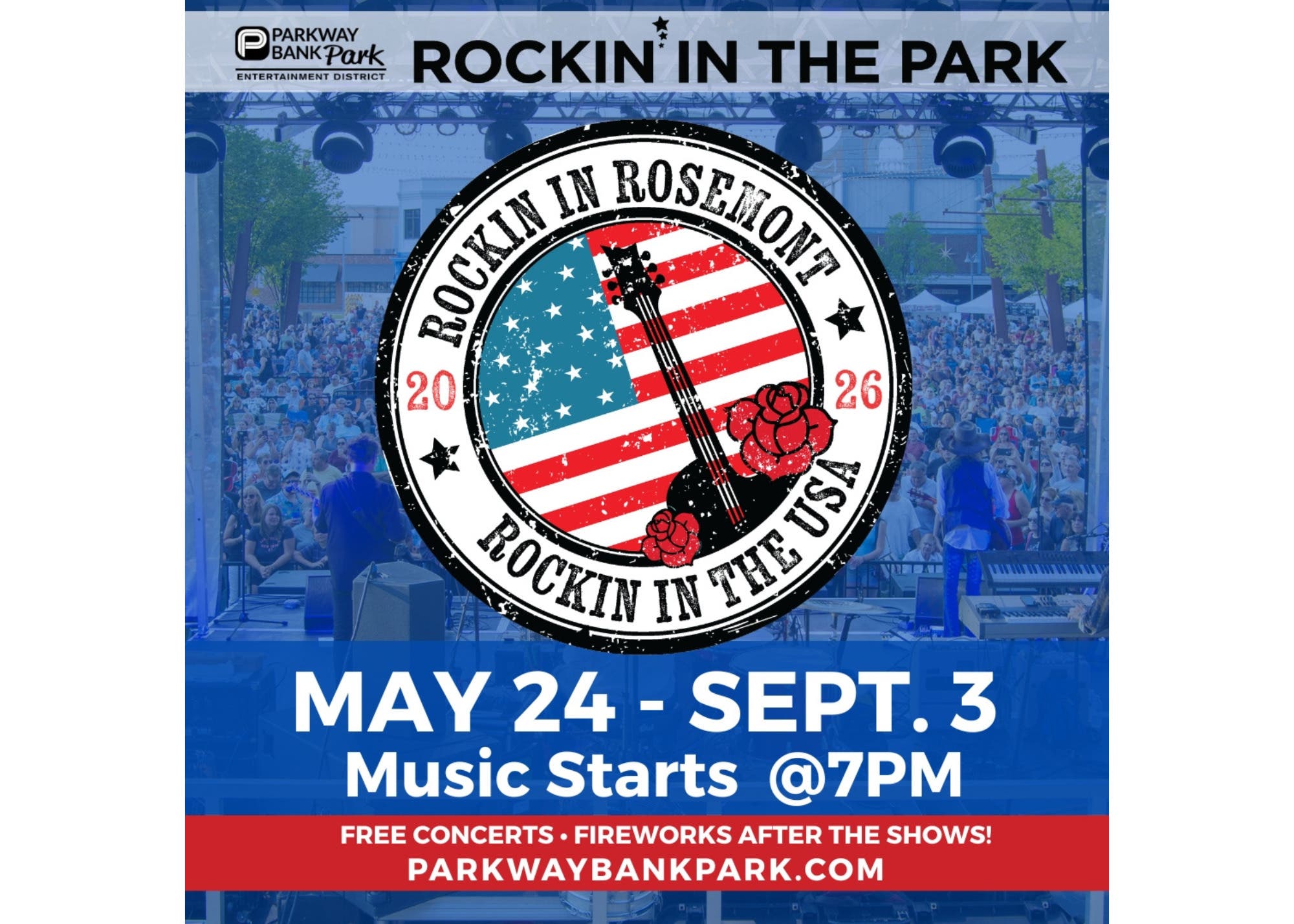 Rockin’ in the USA 2026 Free Summer Concert Series