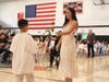Members of the SHHS Class of 2026 receive roses from first graders during the 35th Annual Rose Ceremony, a milestone moment marking the end of their K–12 journey in the Public Schools of the Tarrytowns.