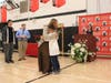 Members of the SHHS Class of 2026 receive roses from first graders during the 35th Annual Rose Ceremony, a milestone moment marking the end of their K–12 journey in the Public Schools of the Tarrytowns.