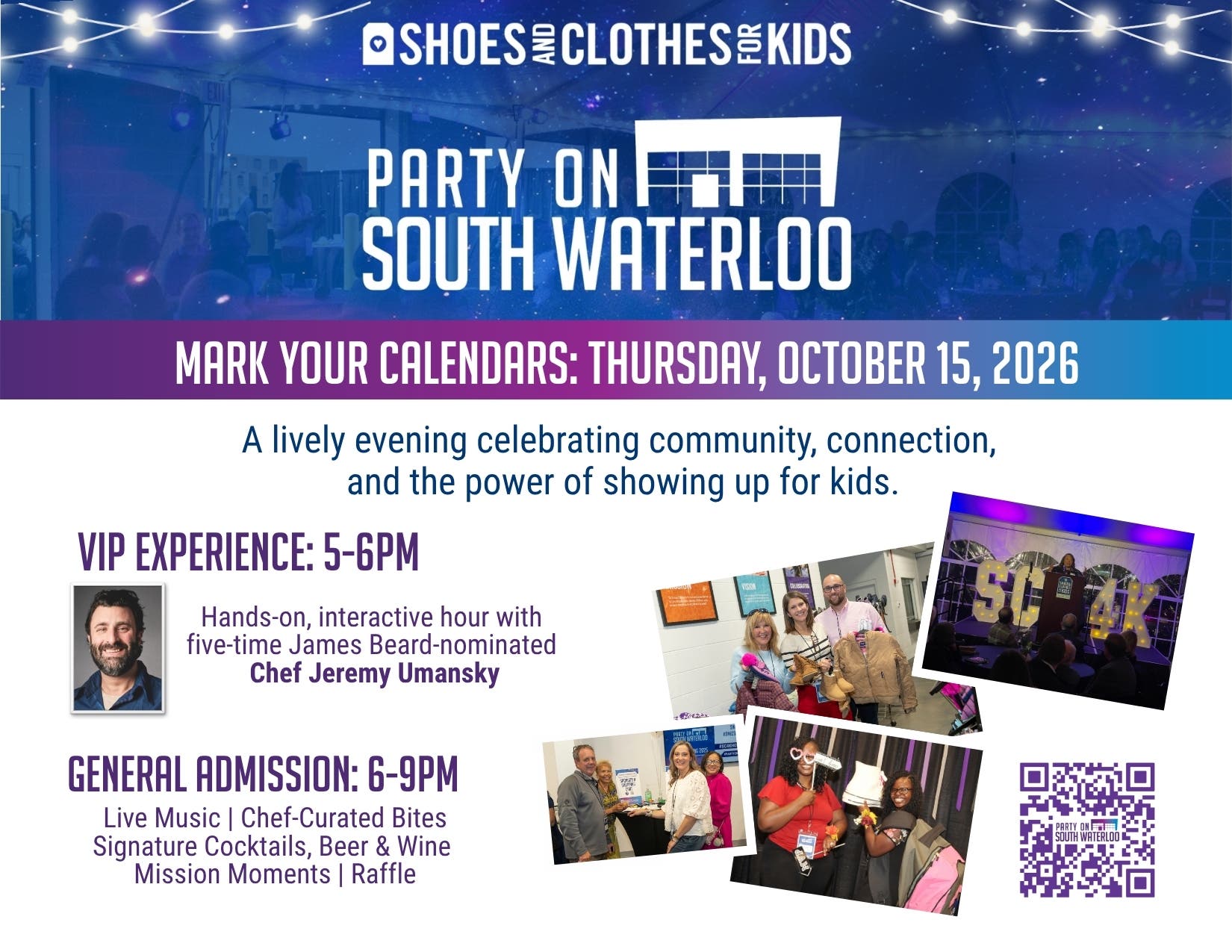 Party on South Waterloo to benefit Shoes and Clothes for Kids