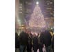 The Parke Family visiting the tree in NYC.