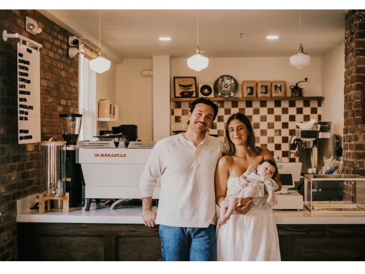 Alexis and Joe with their daughter Nora.