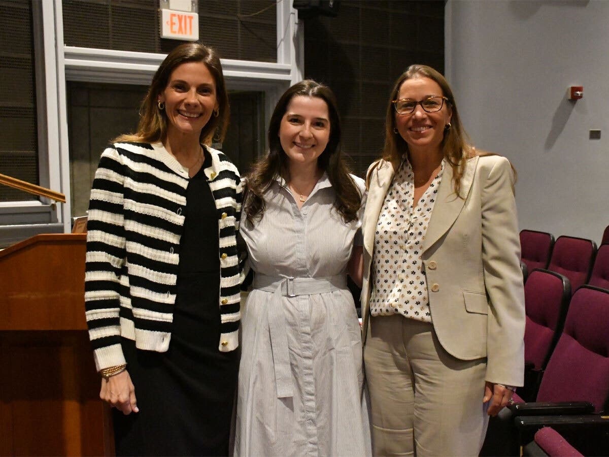 From left to right, Ms. Lauren Quezada as principal of Homestead School, Lindsay Ward as the principal of Hemlock School, and Jacqueline Rehak as the district’s assistant superintendent for business and finance.